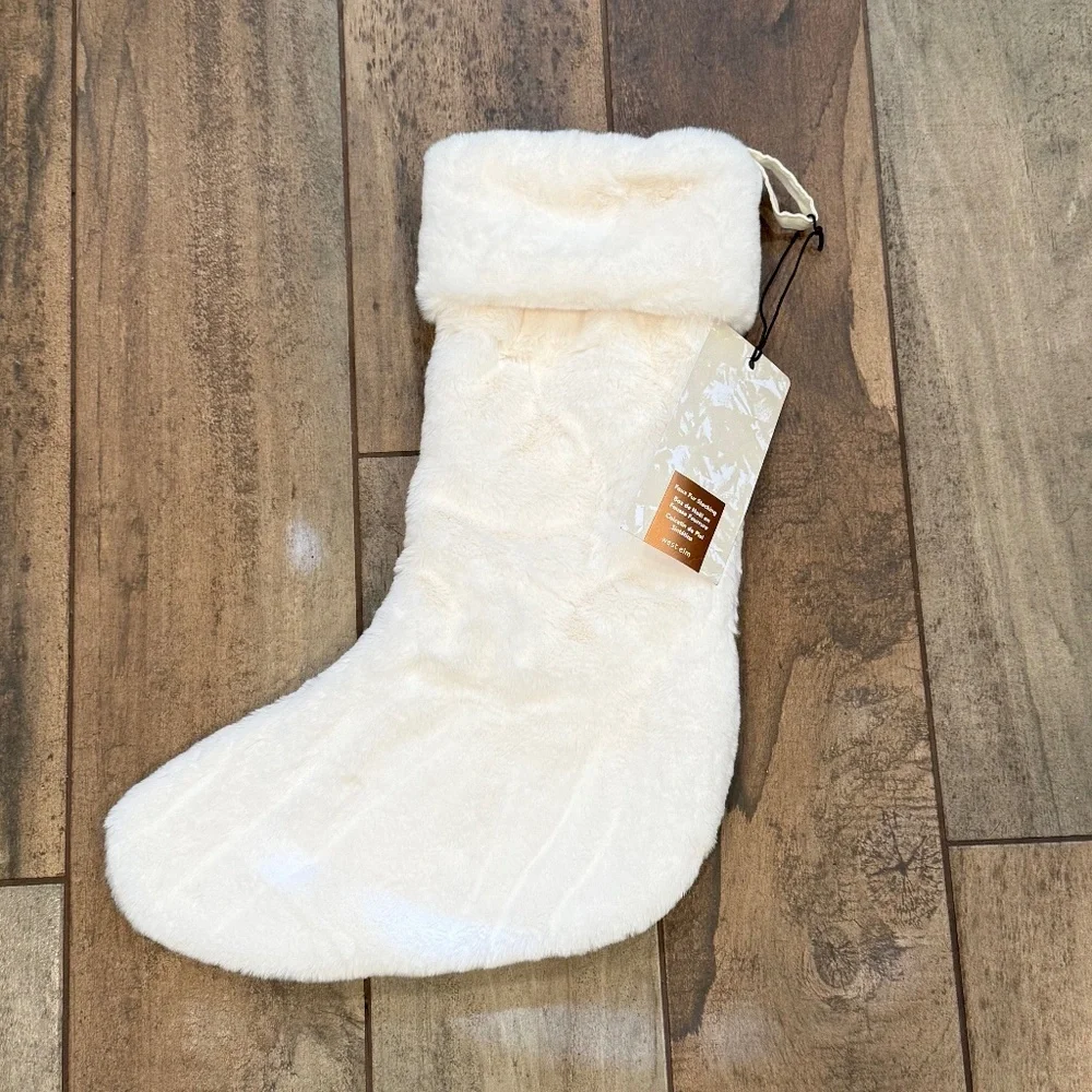 West Elm Faux Fur Socking- Medium